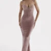 Soft Pink Velvet Midi Dress 2 Soft Pink Velvet Midi Dress -Traumhafte Kleider azalea 112