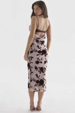 Pink Devore Midi Dress 28 Pink Devore Midi Dress -Traumhafte Kleider azura 10h