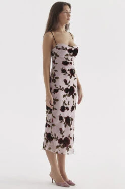 Pink Devore Midi Dress 25 Pink Devore Midi Dress -Traumhafte Kleider azura 7