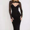 Black Corset Midi Dress -Traumhafte Kleider beatrice 2