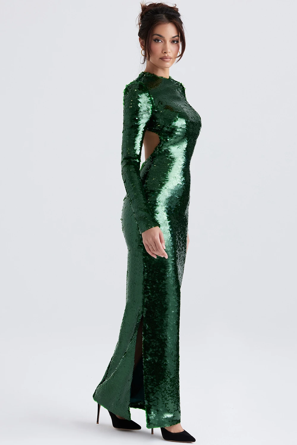 Pine Green Sequin Maxi Dress 9 Pine Green Sequin Maxi Dress – Bild 7