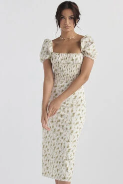 Garden Print Shirred Sundress -Traumhafte Kleider bellucci gre 2a