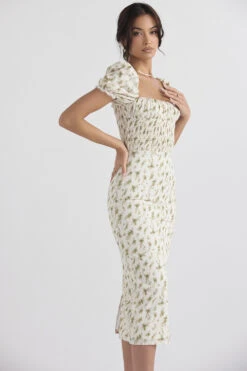 Garden Print Shirred Sundress -Traumhafte Kleider bellucci gre 5