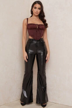 Raisin Satin Cropped Corset -Traumhafte Kleider betsy 11