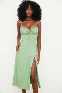 Olive Floral Bustier Midi Dress 19 Olive Floral Bustier Midi Dress -Traumhafte Kleider carina g3a