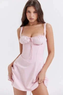 Baby Pink Corset Mini Dress -Traumhafte Kleider carlotta 4