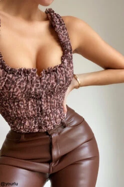 Animal Print Ruched Corset 22 Animal Print Ruched Corset -Traumhafte Kleider carly a41