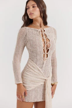 Natural Knit Lace Up Dress 26 Natural Knit Lace Up Dress -Traumhafte Kleider carmelita 7