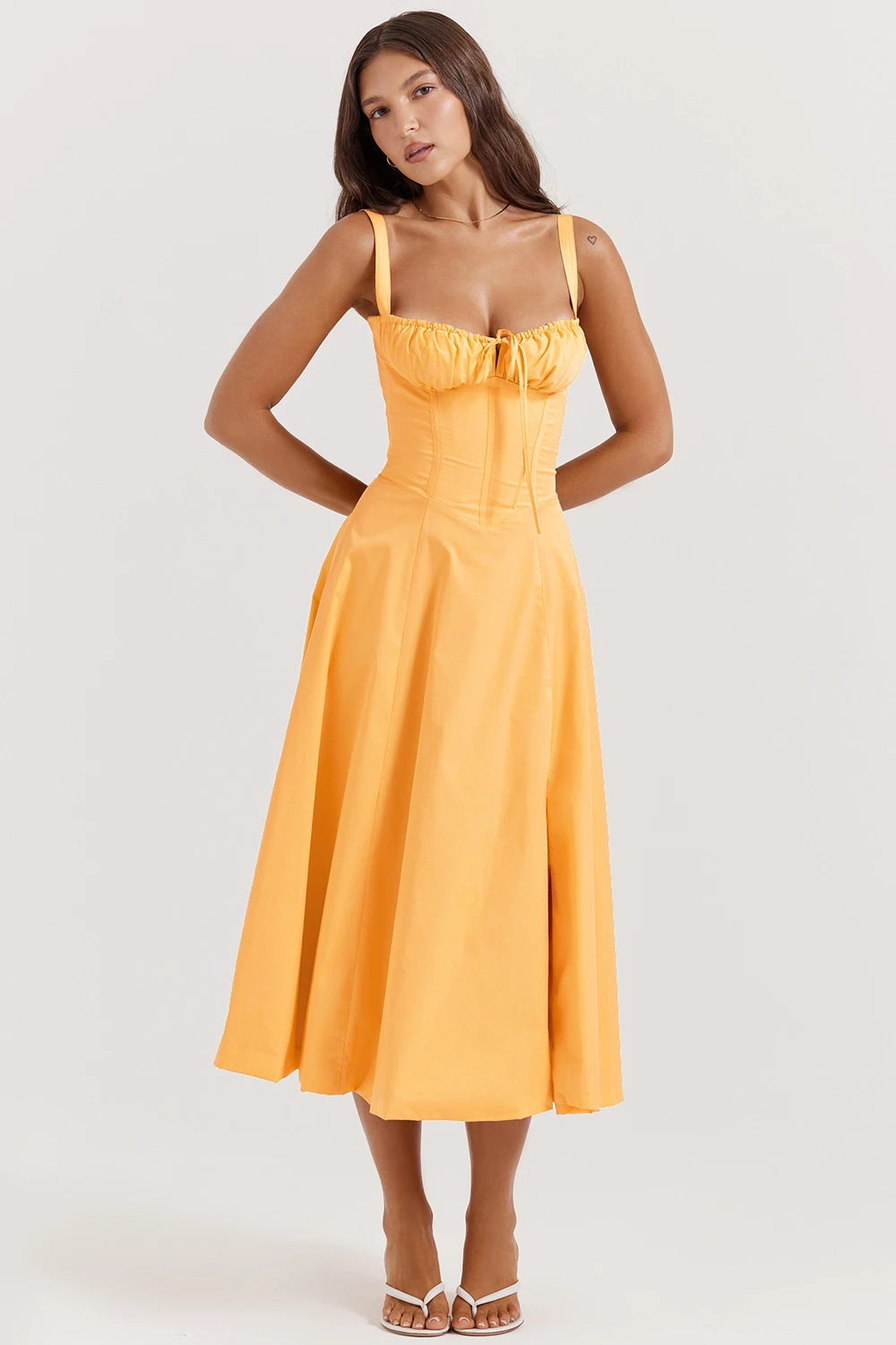 Tangerine Bustier Sundress 5 Tangerine Bustier Sundress – Bild 3