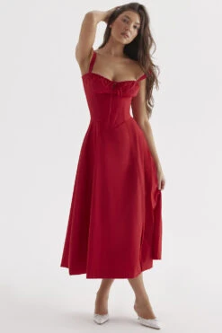 Red Rose Bustier Sundress