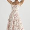 Rose Print Bustier Sundress -Traumhafte Kleider carmen 3a