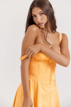 Tangerine Bustier Sundress 22 Tangerine Bustier Sundress -Traumhafte Kleider carmen 4k