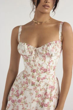 Rose Print Bustier Sundress -Traumhafte Kleider carmen 5