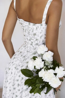 Garden Print Bustier Sundress -Traumhafte Kleider carmeng23