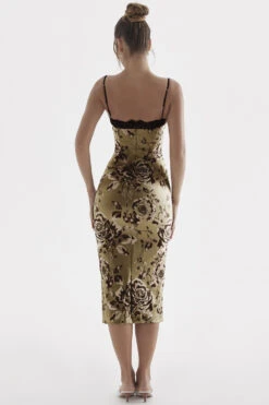 Floral Print Midi Dress -Traumhafte Kleider cassia 10g