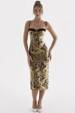 Floral Print Midi Dress -Traumhafte Kleider cassia 1g