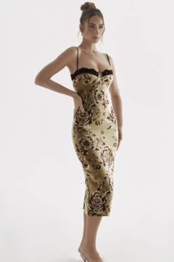 Floral Print Midi Dress -Traumhafte Kleider cassia 6g