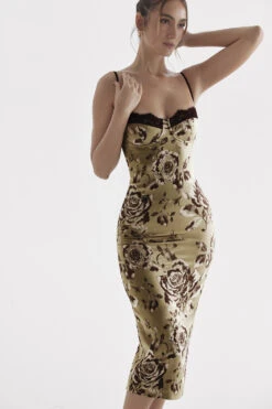 Floral Print Midi Dress