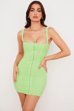 Lime Ruched Mesh Mini Dress 20 Lime Ruched Mesh Mini Dress -Traumhafte Kleider cate 13