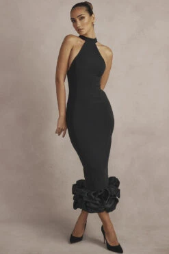 Black Peplum Midi Dress 25 Black Peplum Midi Dress -Traumhafte Kleider cb bodyshots22124486