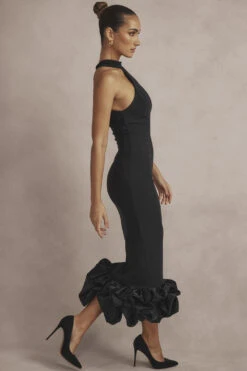 Black Peplum Midi Dress 26 Black Peplum Midi Dress -Traumhafte Kleider cb bodyshots22124501