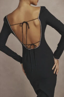 Black Crystal Embellished Maxi Dress 28 Black Crystal Embellished Maxi Dress -Traumhafte Kleider cb bodyshots22124970