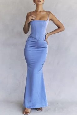 Periwinkle Satin Corset Maxi Dress 18 Periwinkle Satin Corset Maxi Dress -Traumhafte Kleider cb25th july80837
