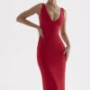 Red Rose Plunge Maxi Dress -Traumhafte Kleider cece 3