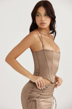 Latte Satin Corset 24 Latte Satin Corset -Traumhafte Kleider chantelle 7gg