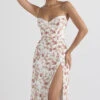 Rose Print Corset Midi Sundress -Traumhafte Kleider charlotte 3a