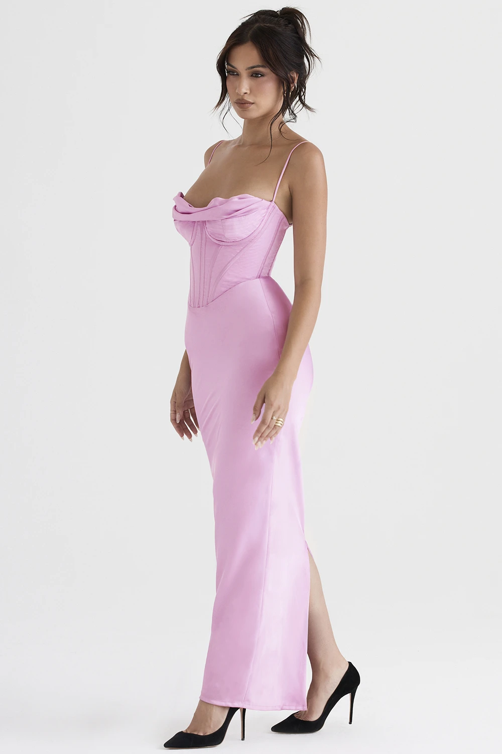 Pink Corset Maxi Dress 7 Pink Corset Maxi Dress – Bild 5