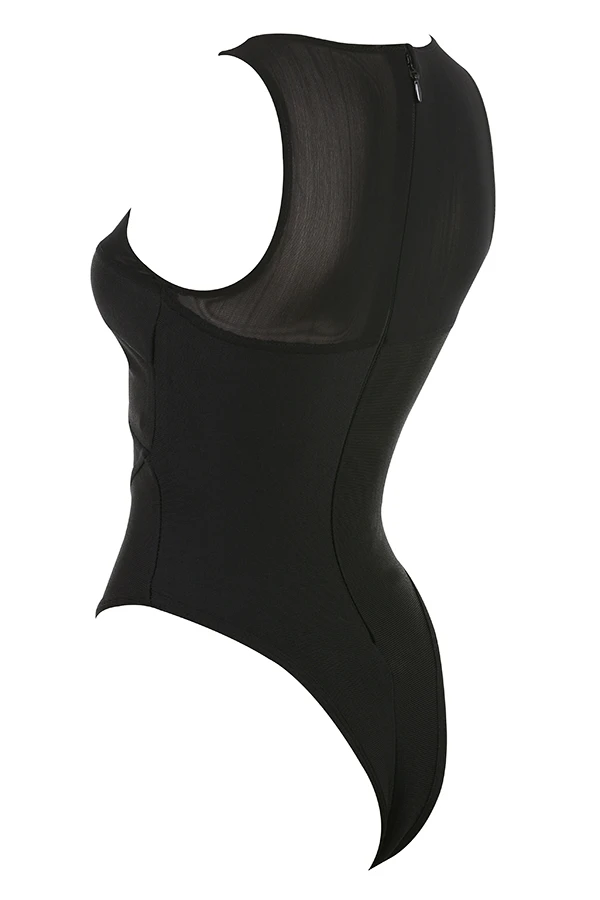 Black Sleeveless Bandage Bodysuit 11 Black Sleeveless Bandage Bodysuit – Bild 9