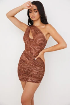Swirl Print Cut Out Mini Dress 22 Swirl Print Cut Out Mini Dress -Traumhafte Kleider clementine 5nn