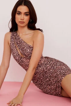 Animal Print Cut Out Mini Dress -Traumhafte Kleider clementine 8