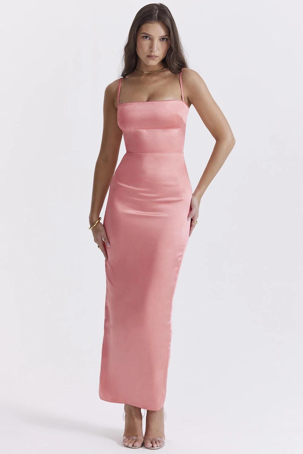 Bright Peach Maxi Dress 5 Bright Peach Maxi Dress – Bild 3