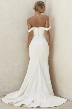 Ivory Draped Corset Bridal Gown - Limited Edition -Traumhafte Kleider delphine 10