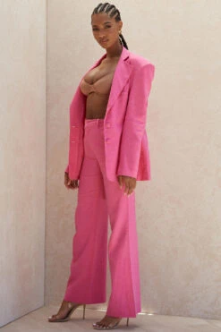 Pink Linen Blend Trousers 24 Pink Linen Blend Trousers -Traumhafte Kleider dominaandreia 16