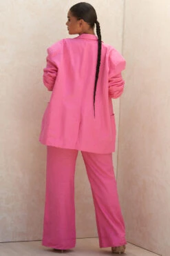 Pink Linen Blend Trousers 30 Pink Linen Blend Trousers -Traumhafte Kleider dominaandreia 8