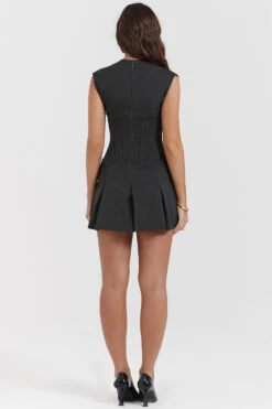 Charcoal Pleated Corset Dress -Traumhafte Kleider eleanor 14