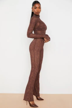 Chocolate Print Mesh Flared Trousers 23 Chocolate Print Mesh Flared Trousers -Traumhafte Kleider eleanorsb7292a 13