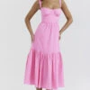 French Pink Midi Sundress -Traumhafte Kleider elia d9