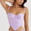 Orchid Satin Corset -Traumhafte Kleider elodietamsin 4rr