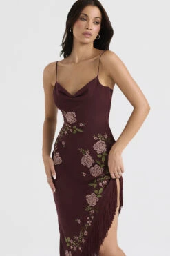 Wine Embroidered Midi Dress 22 Wine Embroidered Midi Dress -Traumhafte Kleider eloisa 5