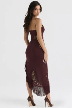Wine Embroidered Midi Dress 24 Wine Embroidered Midi Dress -Traumhafte Kleider eloisa 7