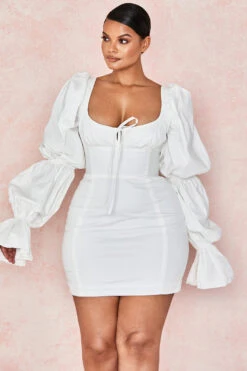 White Puff Sleeve Corset Dress -Traumhafte Kleider elsie 15