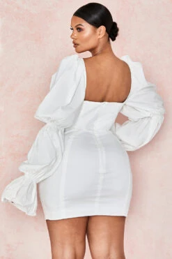 White Puff Sleeve Corset Dress -Traumhafte Kleider elsie 16