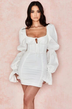 White Puff Sleeve Corset Dress -Traumhafte Kleider elsie 6