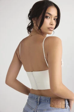 Ivory Satin And Lace Corset -Traumhafte Kleider emilee 8