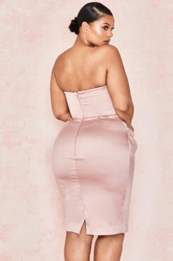 Blush Satin Strapless Corset Dress 29 Blush Satin Strapless Corset Dress -Traumhafte Kleider emilia 10