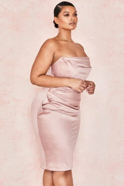 Blush Satin Strapless Corset Dress 28 Blush Satin Strapless Corset Dress -Traumhafte Kleider emilia 7